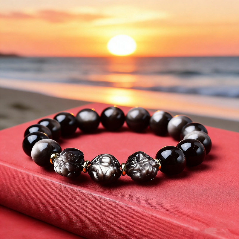 Gold Obsidian Bracelet