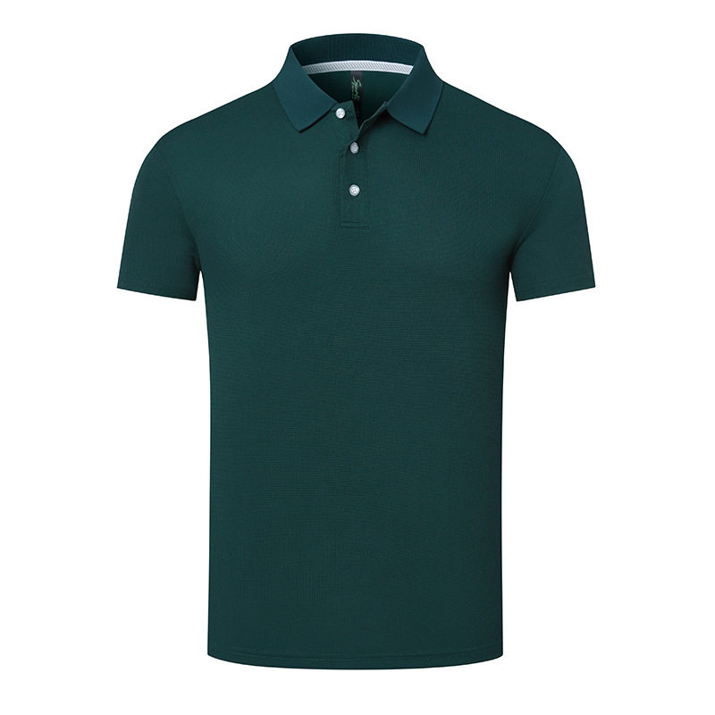 2026夏季透气防皱纯色 polo衫男装 印字工作服 翻领T恤短袖 工衣