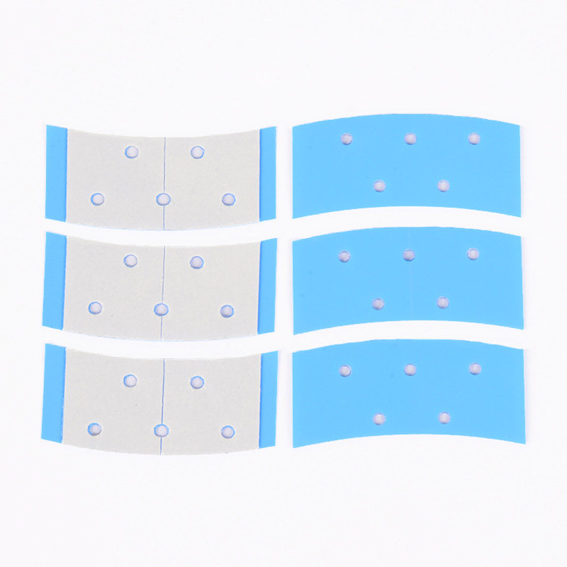 厂家批发 假发胶片打孔透气双面胶长条蓝色胶片防水防汗持久蓝胶