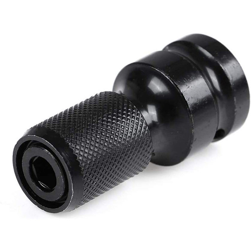 电动扳手转换夹头伸缩六角转换头钻夹头接杆1/2转1/4风炮套筒弹套