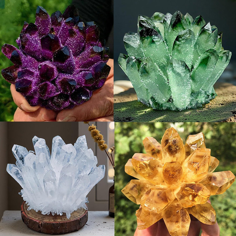 Earth's Treasure — Natural Clear Quartz Raw Cluster