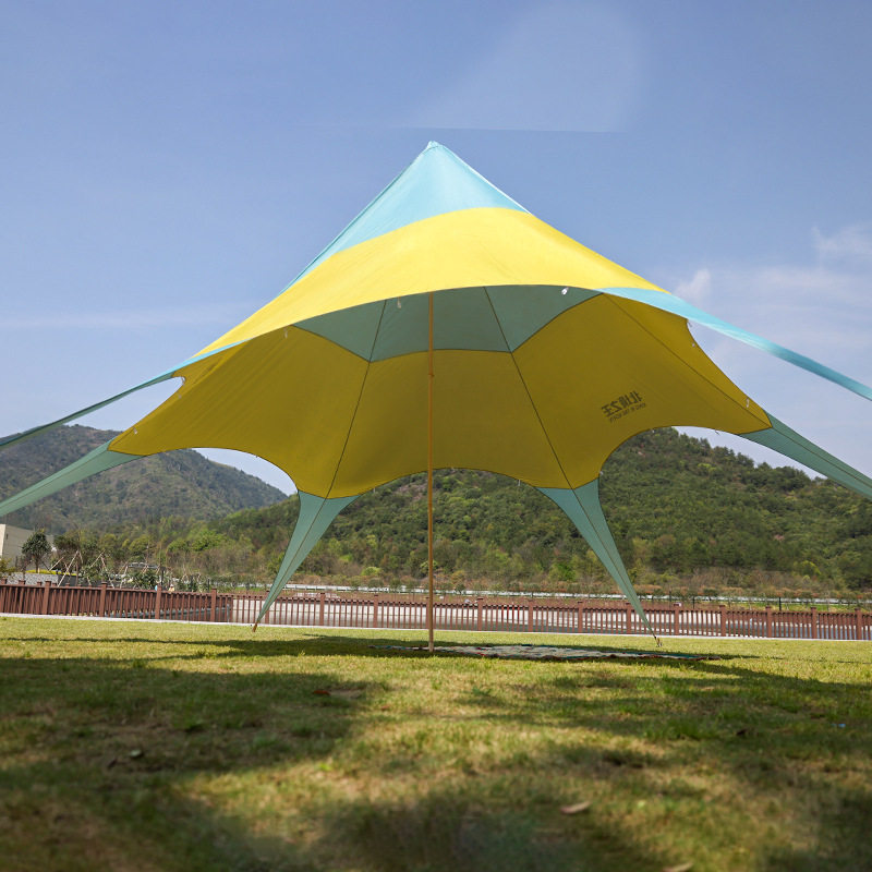 天幕帐篷户外彩色星星棚天目网红露营野餐遮阳棚野营雨篷穹顶天幕