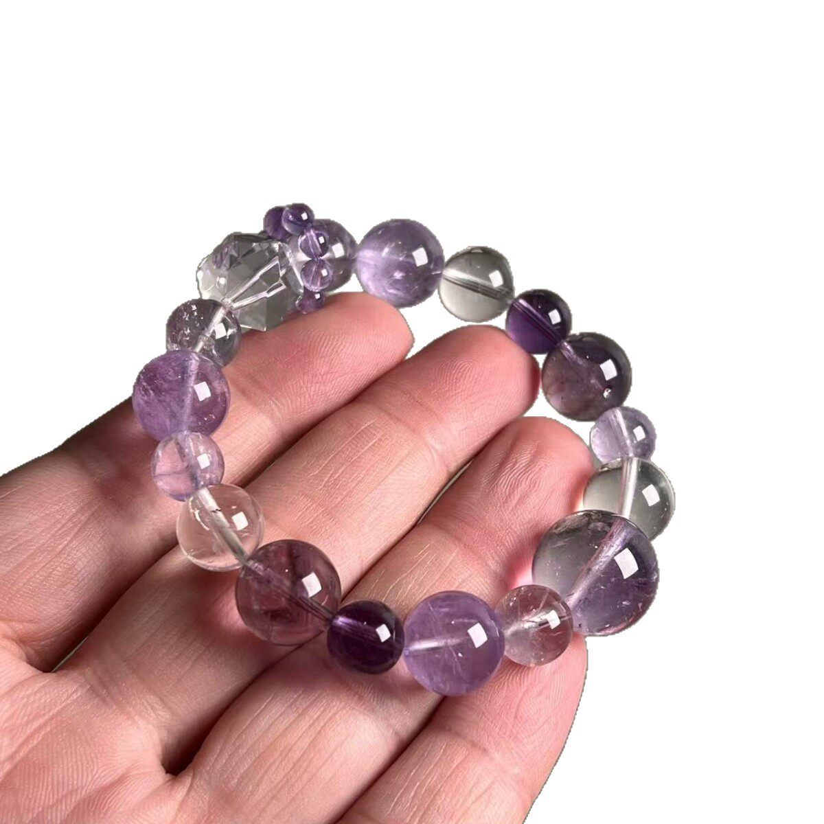 Freeform Luxury Amethyst Bracelet