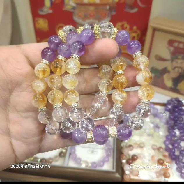 Natural Multi-Treasure Crystal Bracelet Attracts Wealth and Blessings, Balances Five Elements, Wards Off Evil, and Ensures Safety.