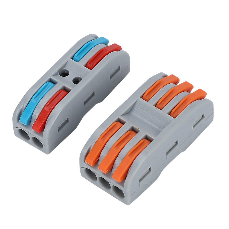 快速接线端子PCT-222软硬线连接器大平方接线端子SPL-12345防水