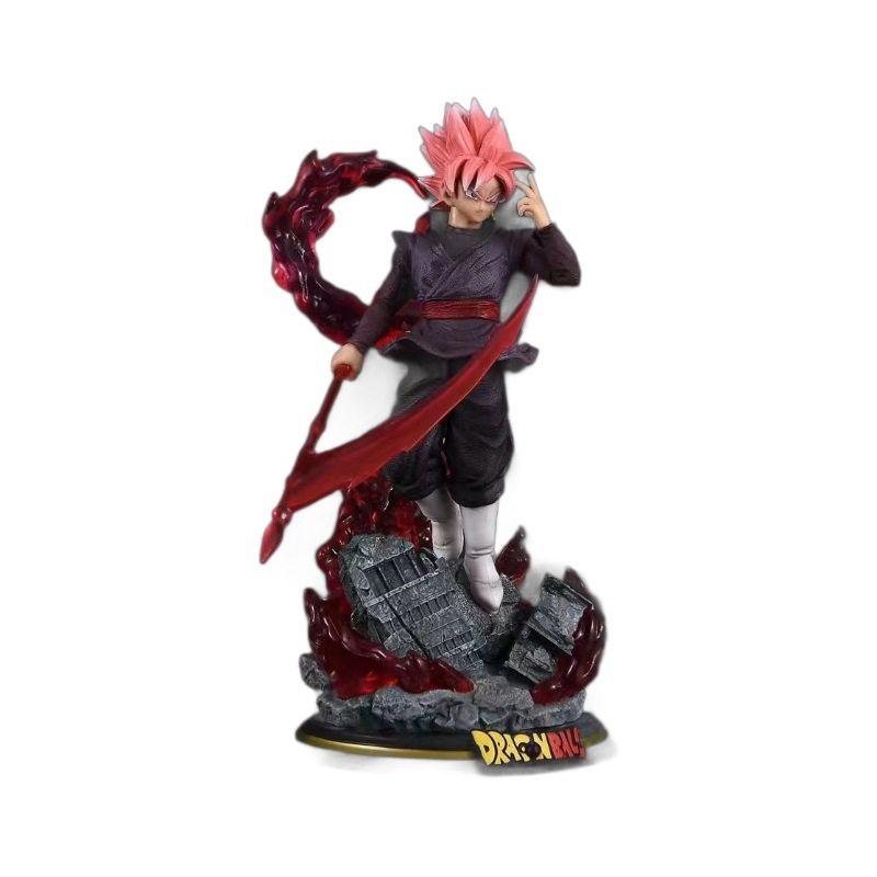 七龙珠超级赛亚人桃红悟空手办模型可发光动漫周边二次元礼物