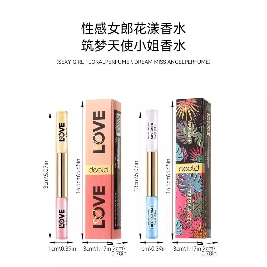 deold跨境清新便携试管香水持久体香滚珠止汗香氛抖音代发正品