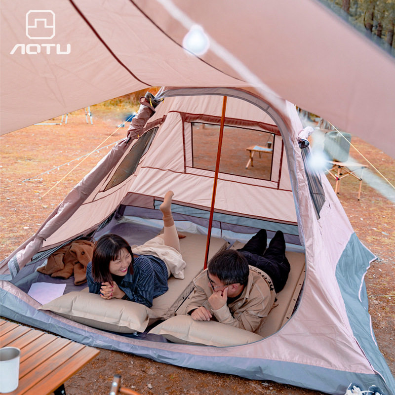 凹凸 便携式折叠帐篷户外露营装备加厚防雨野营印第安金字塔帐篷