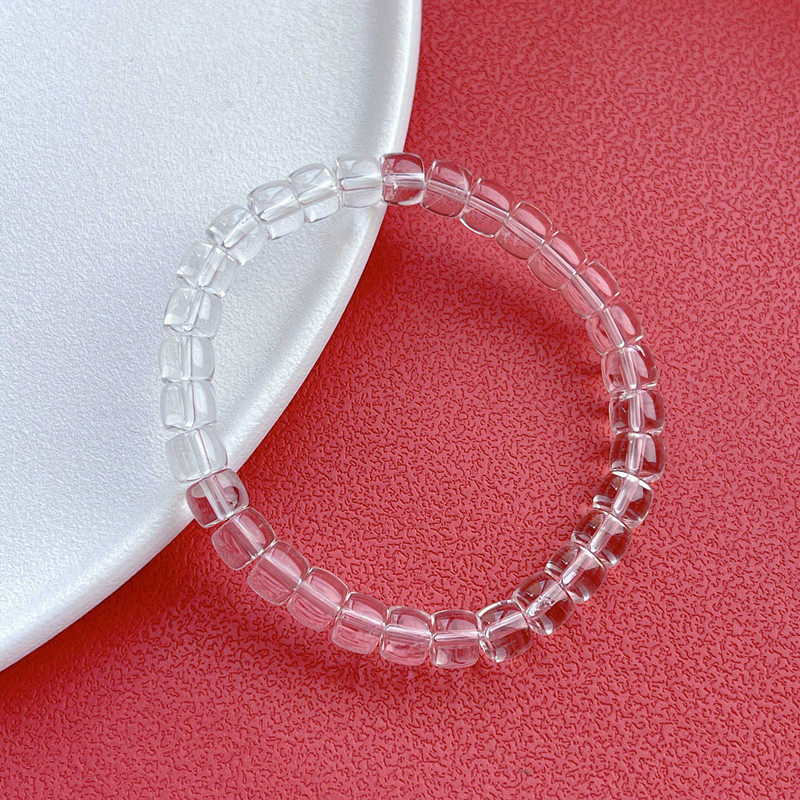 Single-Strand Minimalist Clear Quartz Bracelet