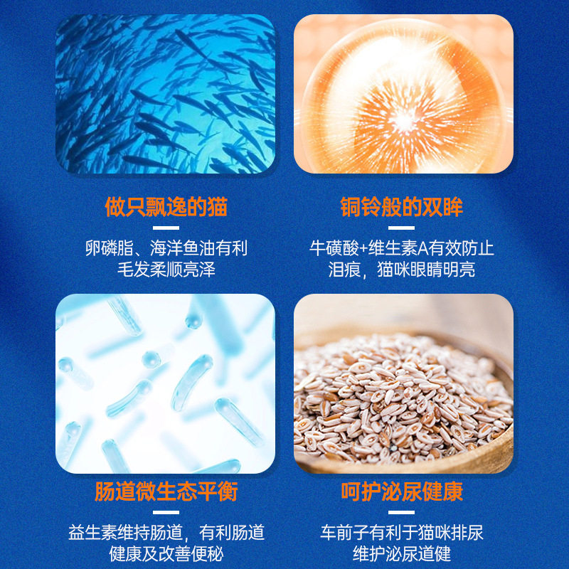 雷米高澳丽得全价猫粮海洋鱼味猫用主粮500g发腮成幼猫咪食物