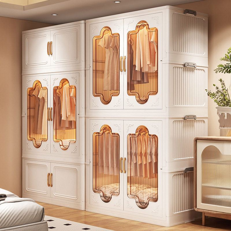 优勤简易衣柜加厚宝宝衣柜家用衣服被子收纳柜卧室儿童衣橱免安装