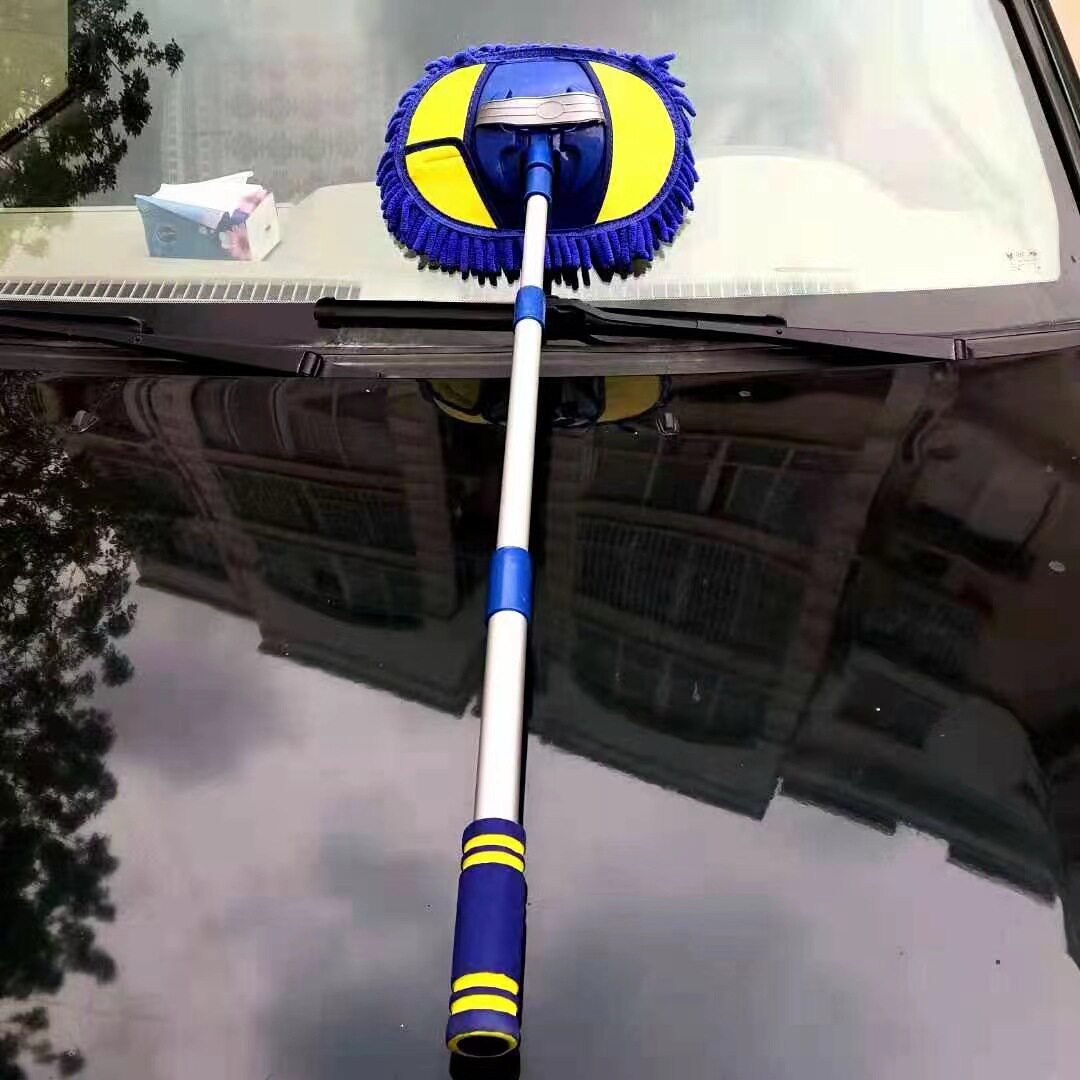 可伸缩雪尼尔汽车水刷洗车拖把擦车用品洗车刷批发洗车工具