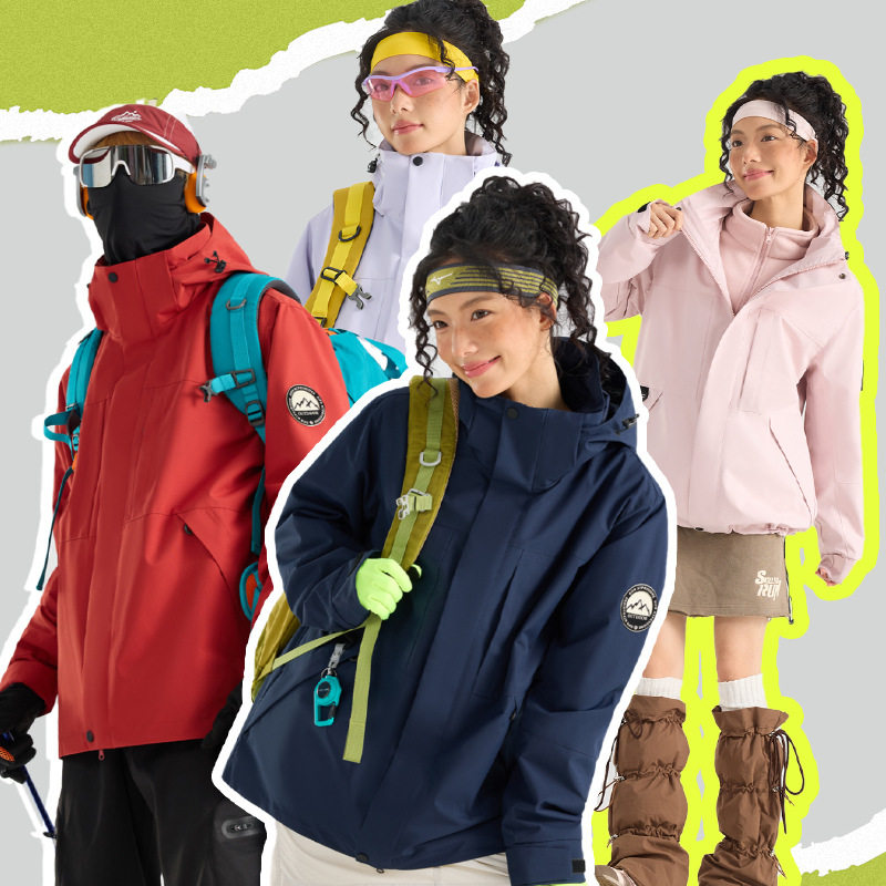 旅行三合一冲锋衣可拆卸男女同款秋冬季两件套防水防风保暖夹克外