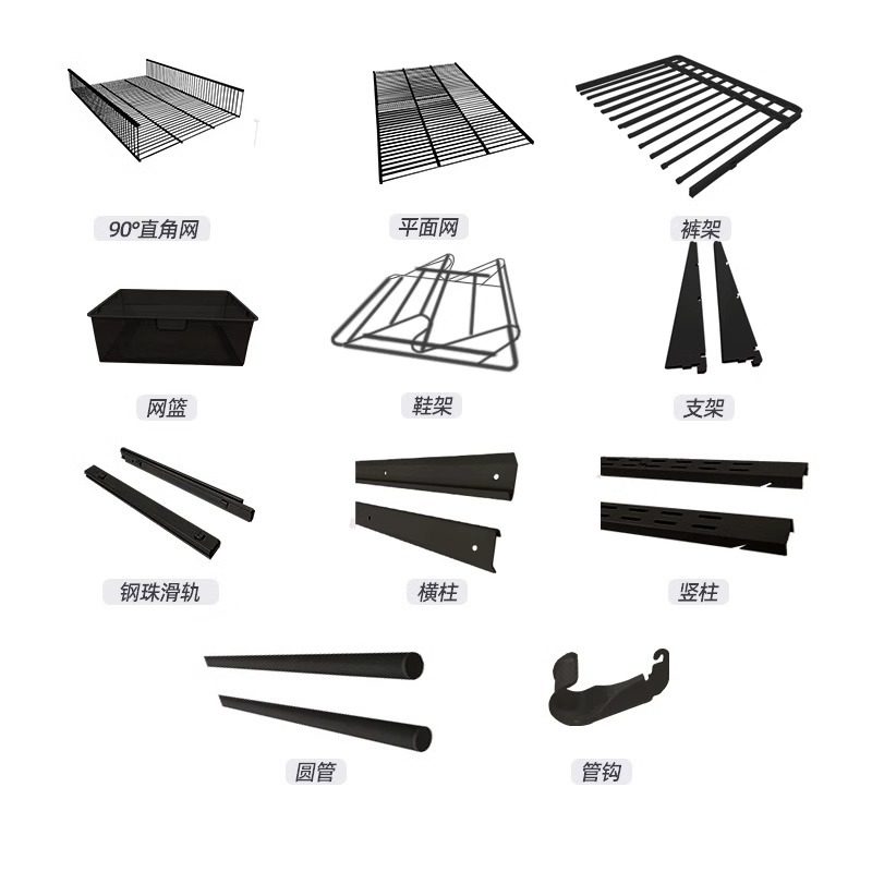 简易金属衣柜卧室家用组装架子衣帽间开放式挂衣架出租房用步入式