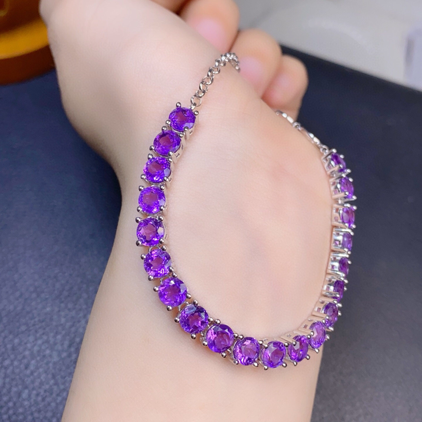 Violet Dream — Natural Amethyst Crystal Bracelet