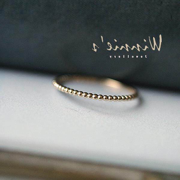 14K gold bean ring