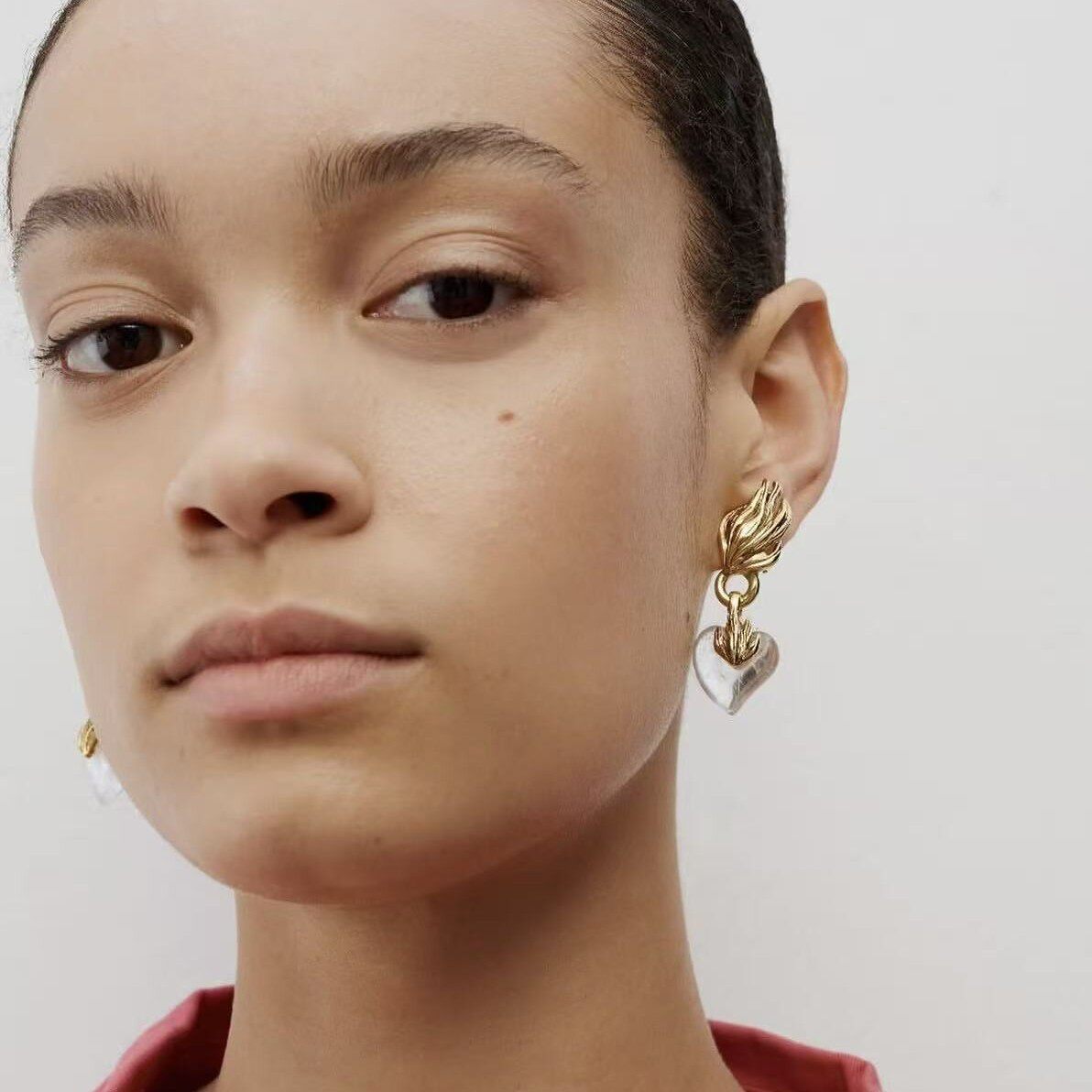 Vintage Clear Quartz Earrings