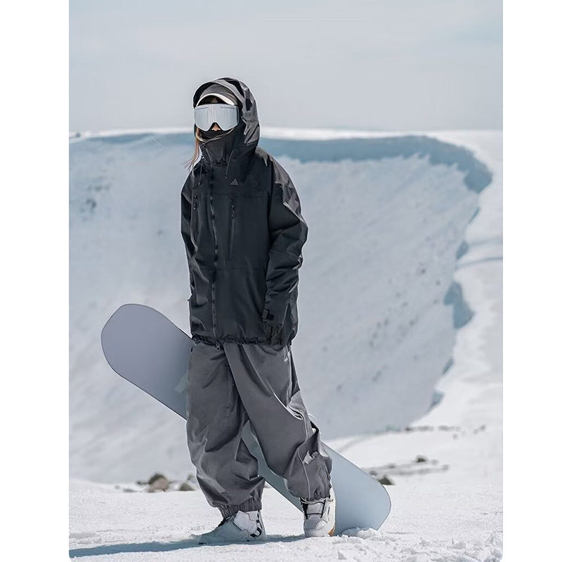 冰度 2025休闲裤滑雪裤男女同款防水防风寒耐磨保暖单板雪服裙裤