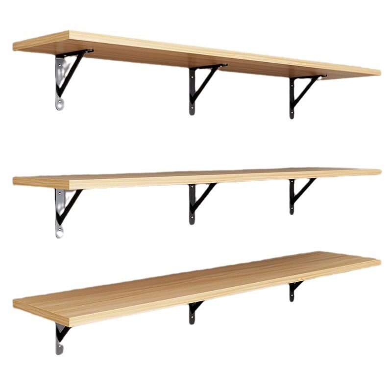 墙上木板置物架墙面收纳好物壁挂式分层隔板挂墙书架墙壁装饰架子