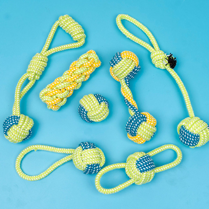 狗狗玩具绳子耐咬磨牙绳结球小狗咬绳拉布拉多边牧金毛趣味拔河绳