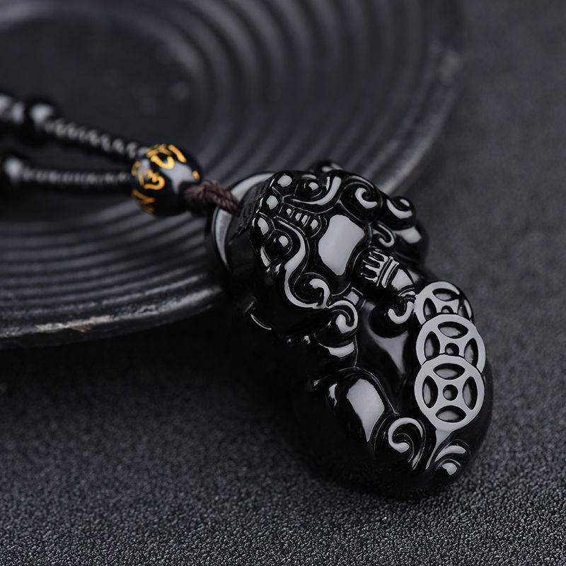 Earth's Treasure — Natural Black Obsidian Necklace