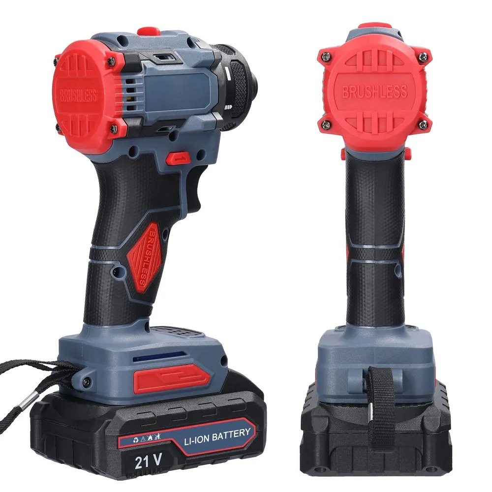 21V无刷螺丝刀锂电钻电动工具无刷电机实用螺丝刀工具修理套装