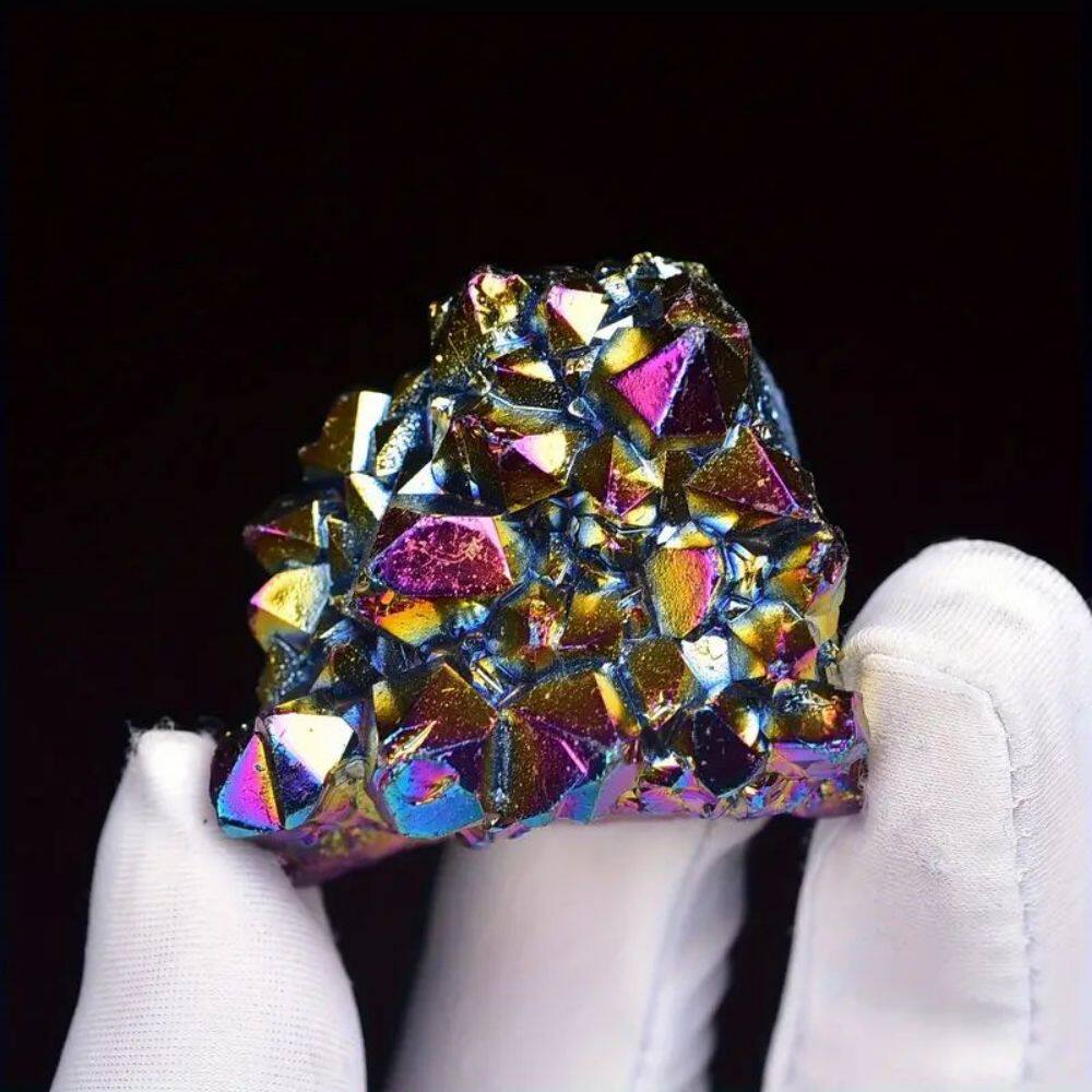 Soft Glow Tower — Fluorite / Rose Quartz Square Point