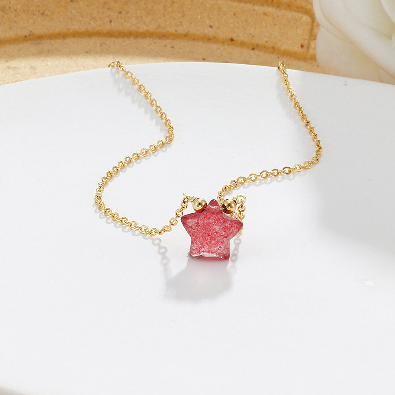 Strawberry Quartz Necklace