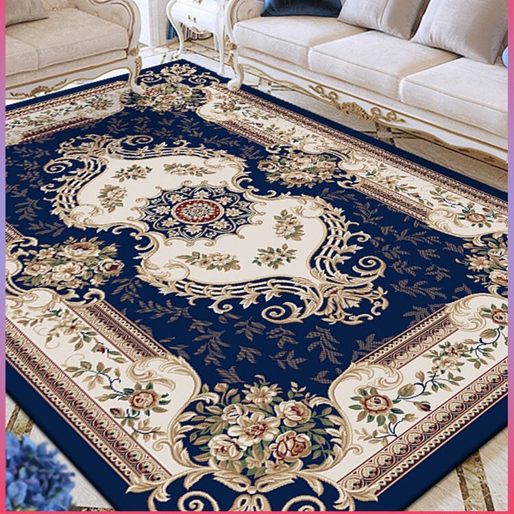 工厂欧式客厅茶几毯沙发地毯轻奢卧室床边垫中式美式家用加厚垫A