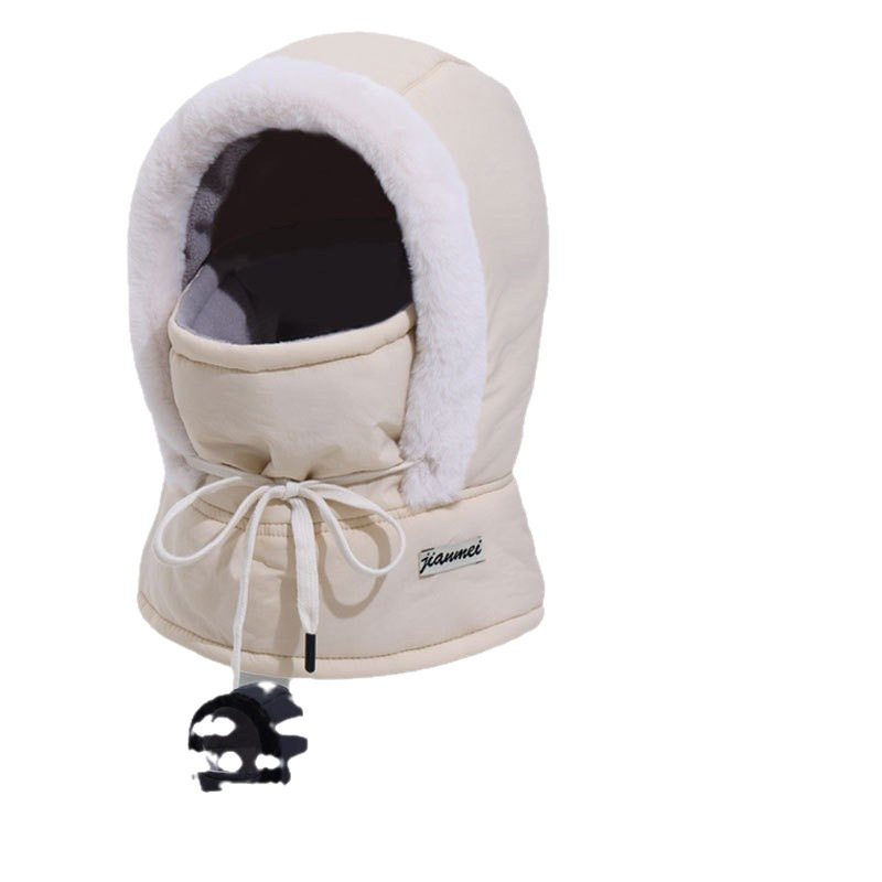 防寒雷锋帽子男女套头护耳滑雪户外加绒保暖面罩围脖骑车一体