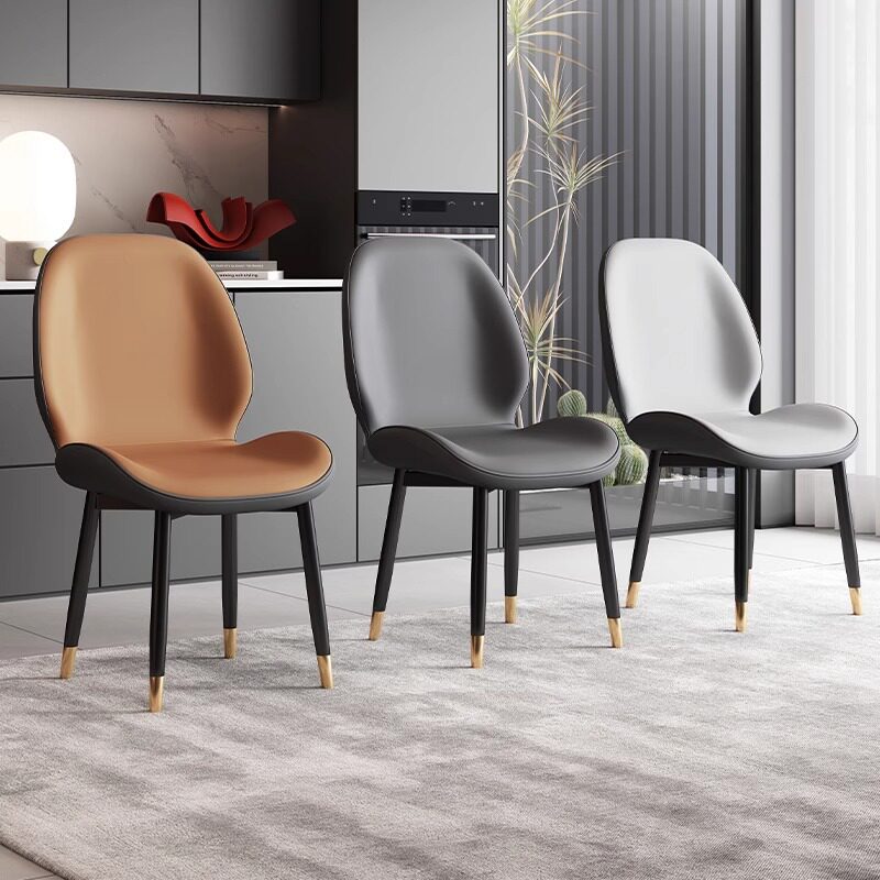 意式侘寂风餐椅家用高级轻奢设计师椅子现代简约软包靠背餐桌椅子