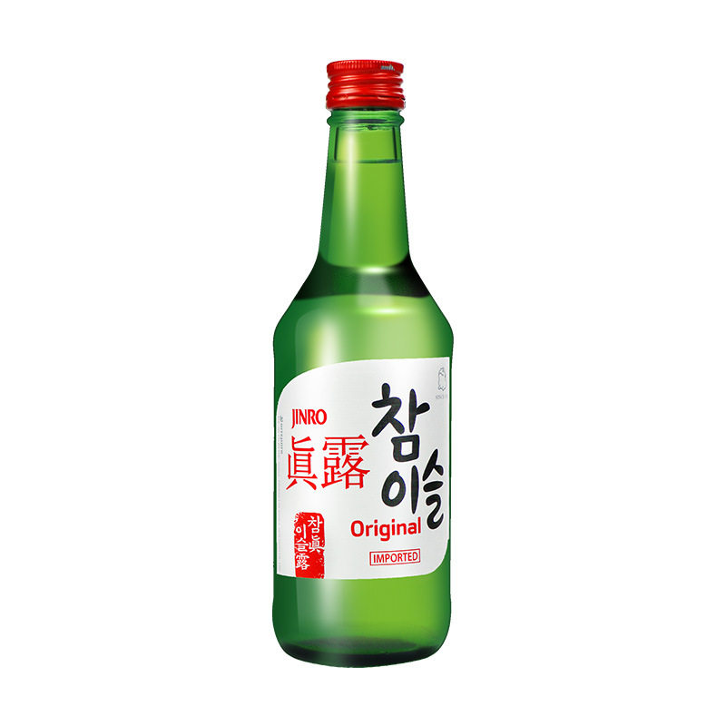 韩国进口真露青葡萄味真露烧酒低度利口酒女士甜酒果味酒360ml