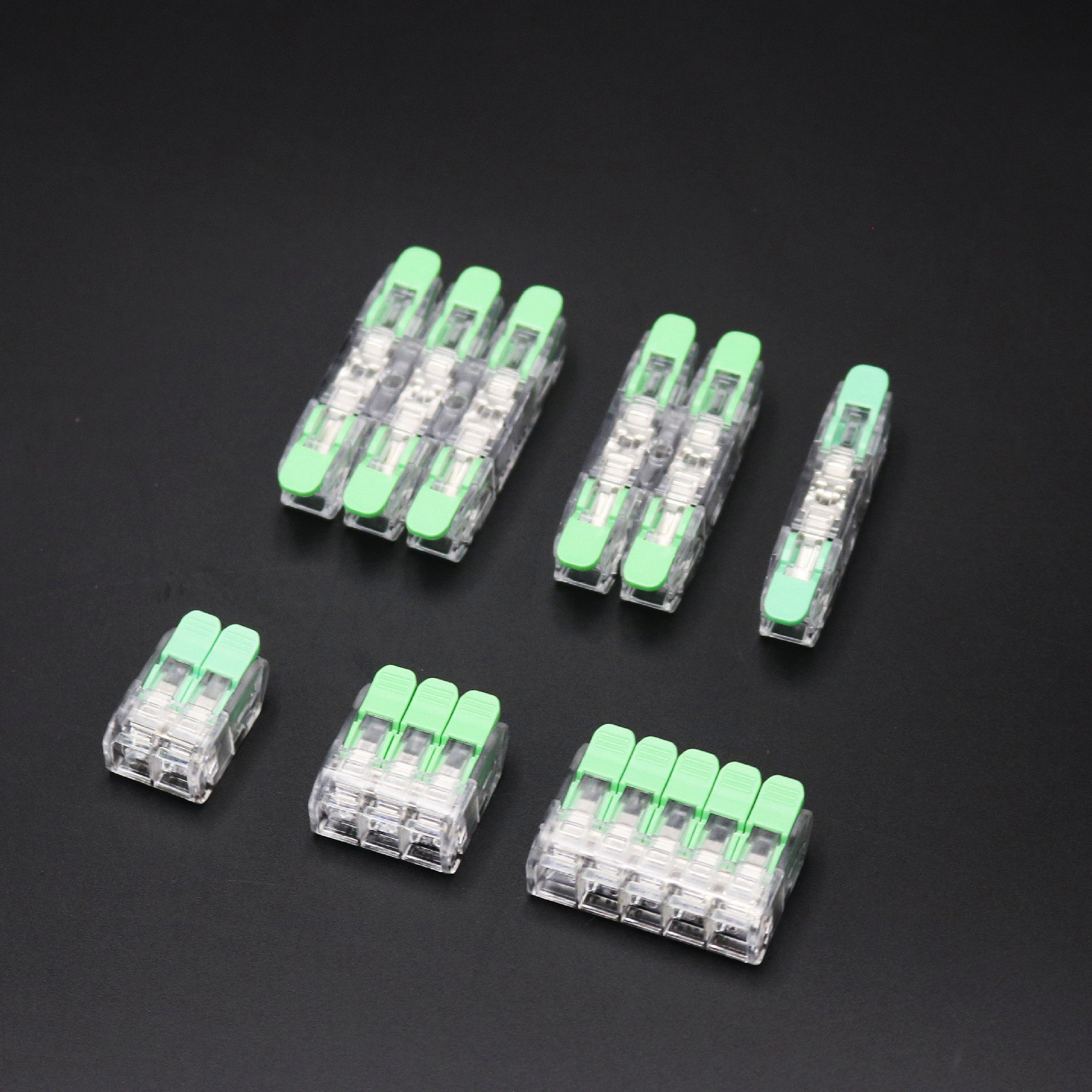 美规OJ-281快速按压端子1进1出免螺丝接线器硬软线导线接线器