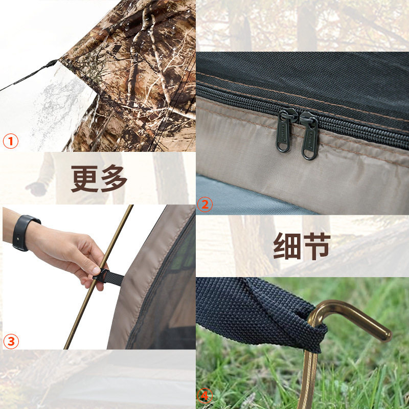 跨境亚马逊单人帐篷户外野营双层帐防水金字塔帐篷camping tent