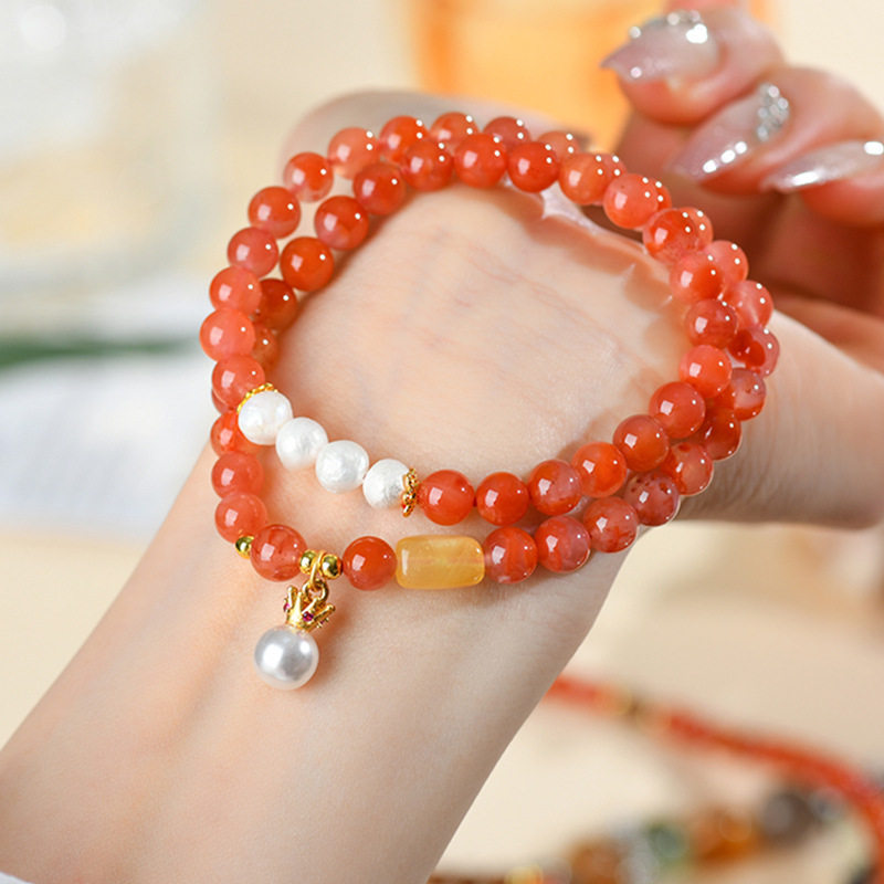 Double-Wrap Agate Bracelet