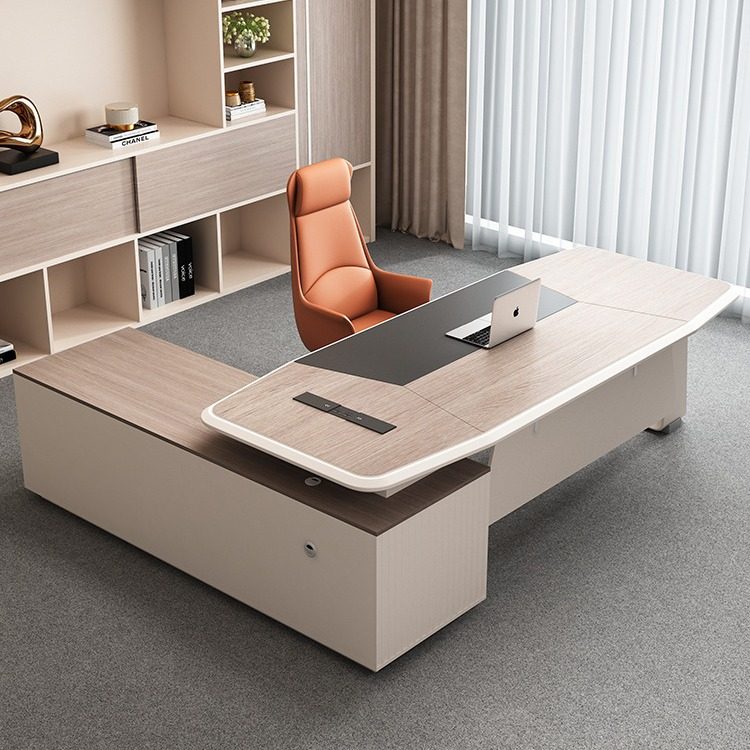 老板桌办公桌椅组合简约现代总裁桌主管桌经理桌椅时尚轻奢大班台