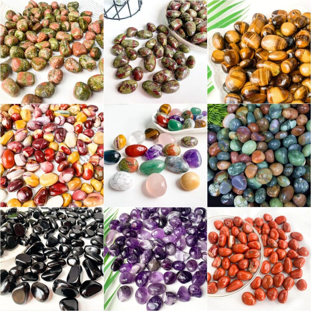 Prismatic Pebbles — Natural Mixed Crystal Tumbled Stones