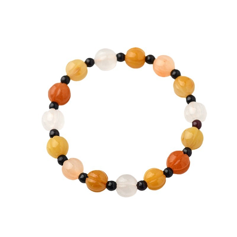 Golden Silk Jade Multi-Strand Energy Bracelet - Natural Energy Crystal Bracelet, Essential for Attracting Wealth, Good Fortune, and Wellness.