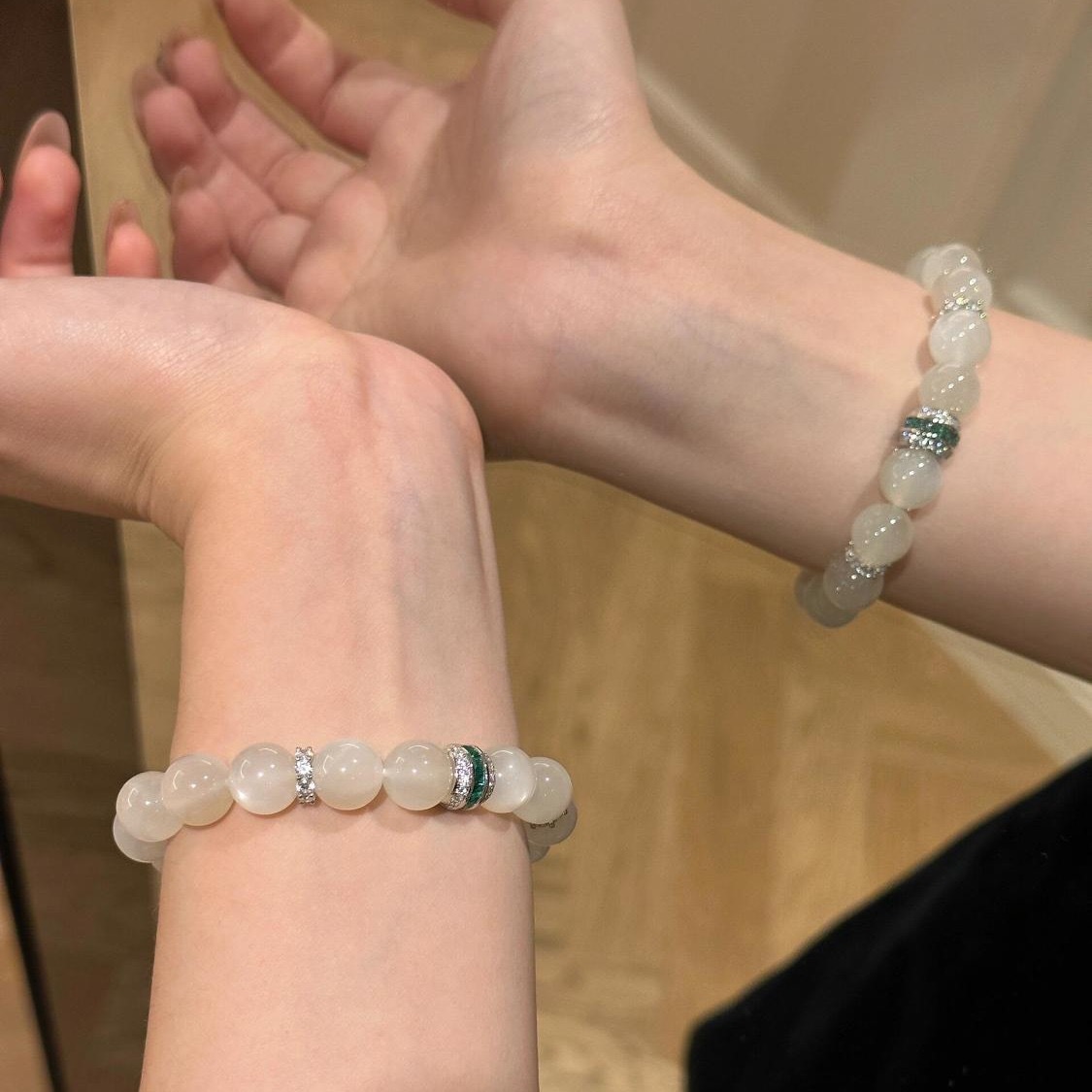 Natural Moonstone Bracelet for Women, Wealth Attracting and Luck Bringing Crystal Bracelet, Lucky Stone Jewelry Gift