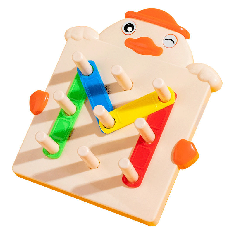 儿童智力百变套柱玩具认知形状配对拼装套套乐套柱积木益智玩具