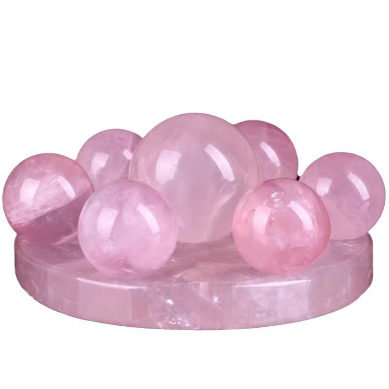 Rose Quartz Ball Stand