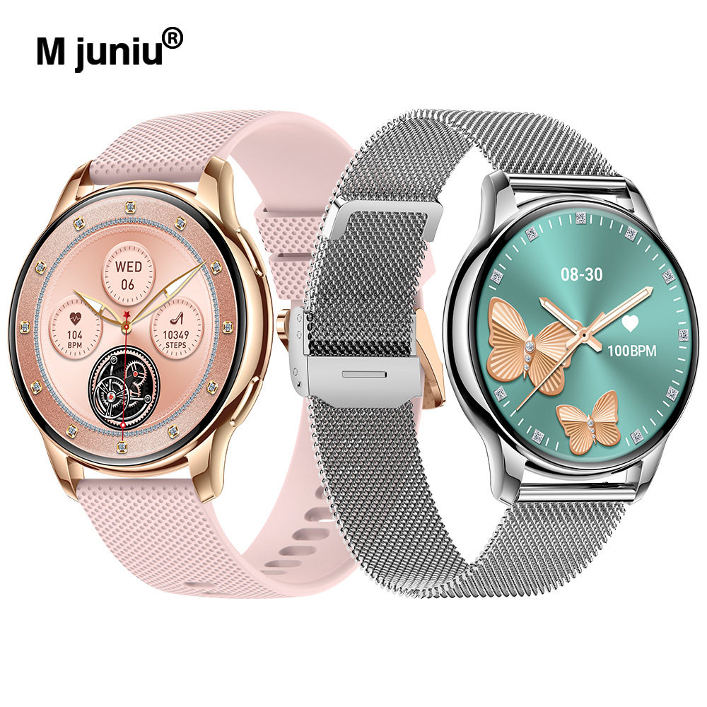 M juniu新款Y11女性运动智能手表蓝牙通话心率血压血氧AMOLED屏幕