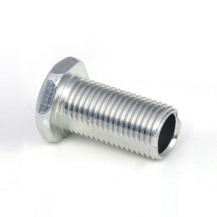 生产T型外六角削边打头管空心螺丝 灯具细牙注塑定位扁牙空心螺丝