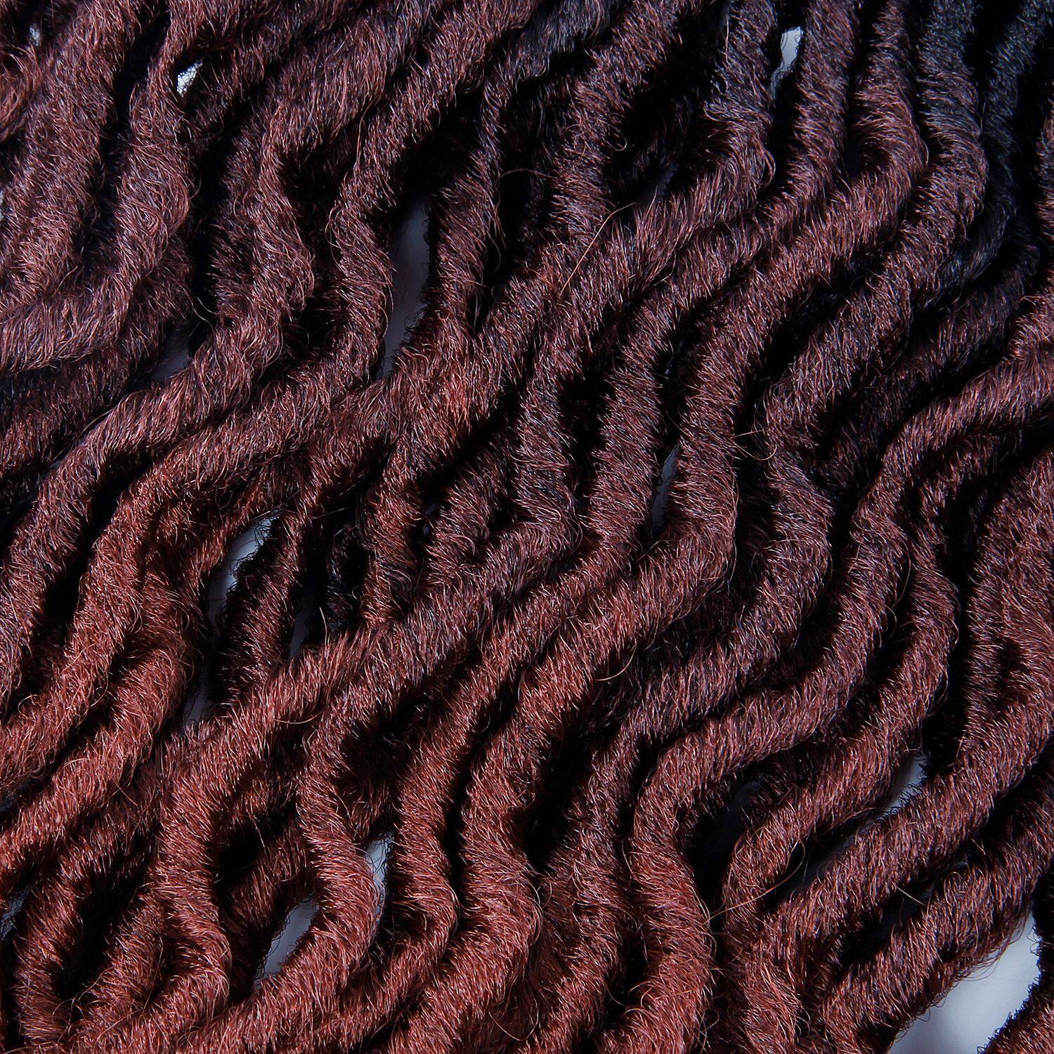 跨境欧美temu热销脏辫假发辫钩针接发Gypsy Locs hair吉普赛18寸