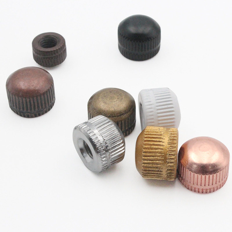 批发装饰滚花花枝螺帽 家居工艺制品手拧螺母封顶挂板螺母螺帽