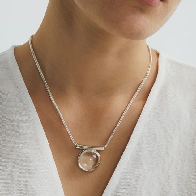 Natural Clear Quartz Energy Pendant | Purify the Soul, Attract Wealth and Good Fortune