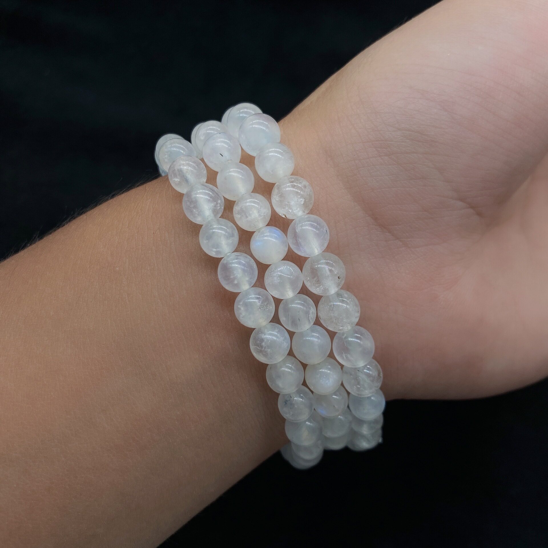 Nature's Art — Raw Moonstone Bracelet