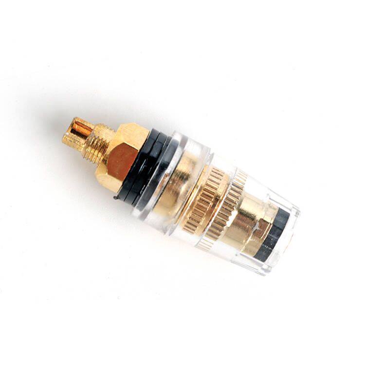 工厂热卖水晶透明接线柱45MM长  M8全铜接线柱   d-sub连接器