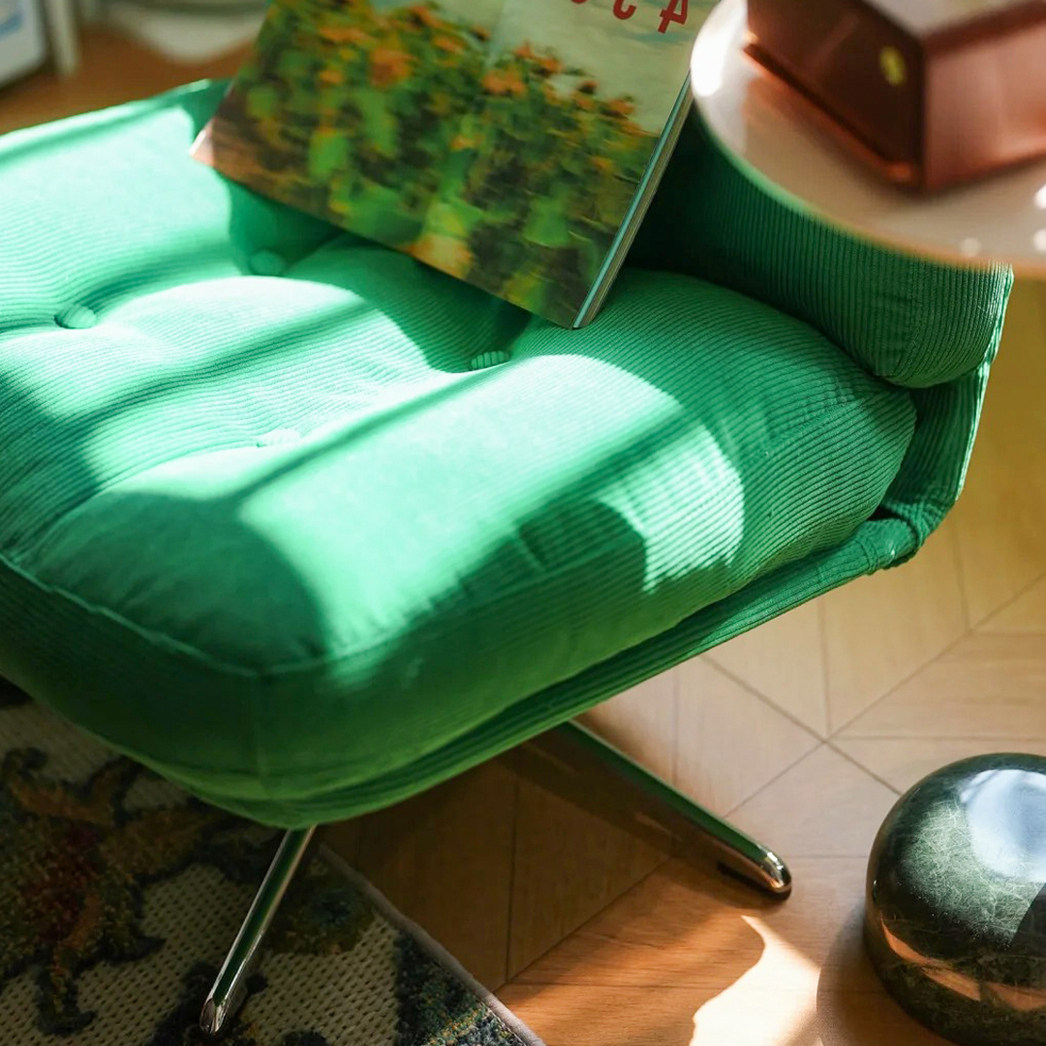 包豪斯现代简约客厅单人懒人沙发可旋转小户型卧室阳台午休躺椅