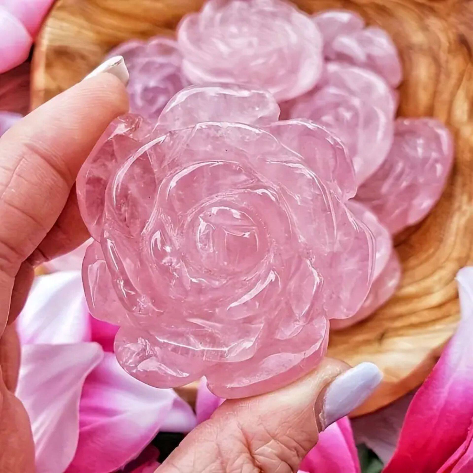 Heart of Gaia — Natural Crystal Heart Palm Stone